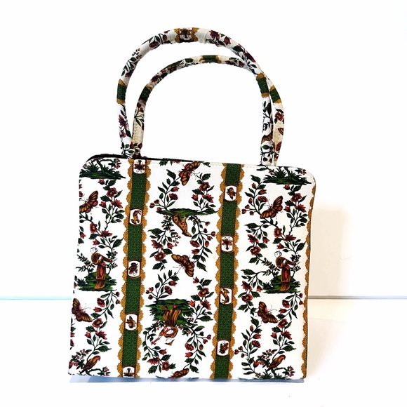 RARE Vintage Mid Century Margaret Smith of Gardiner Maine Handbag, Granny Chic! - Picture 5 of 5